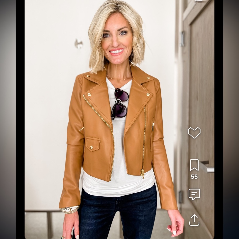 BLANKNYC Faux Leather Moto Jacket-THICK SKIN